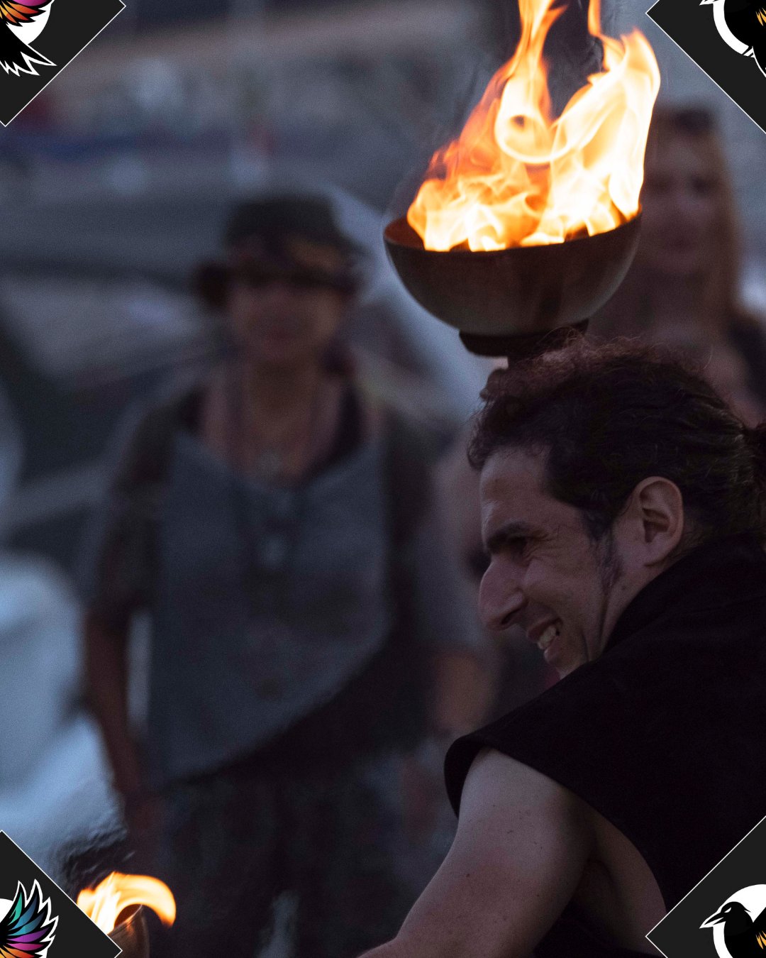 Andrea Corvo — Buskers Festival, giocoleria di fuoco