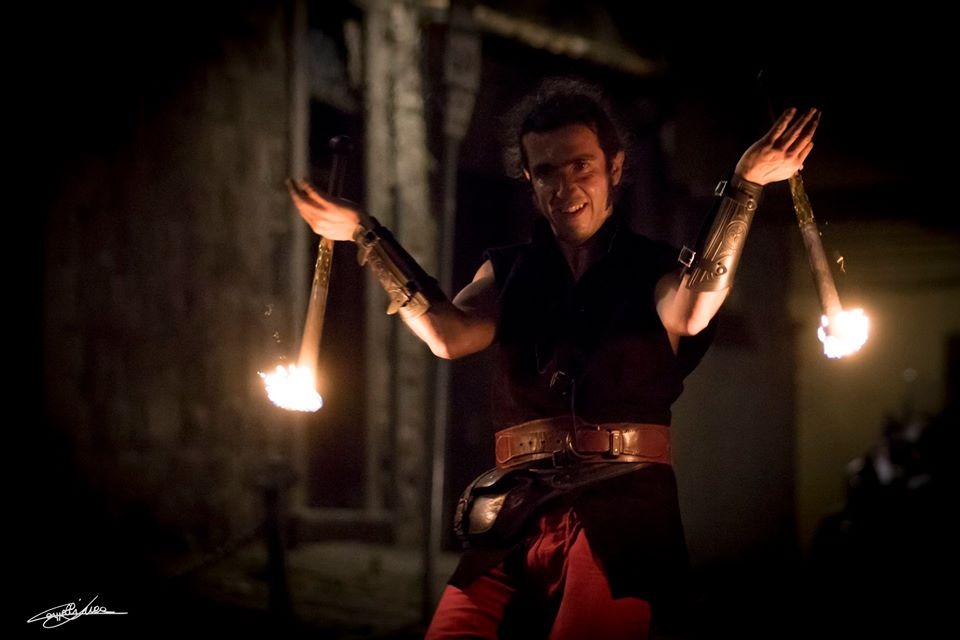 Andrea Corvo — Ludika Viterbo, performance medievale